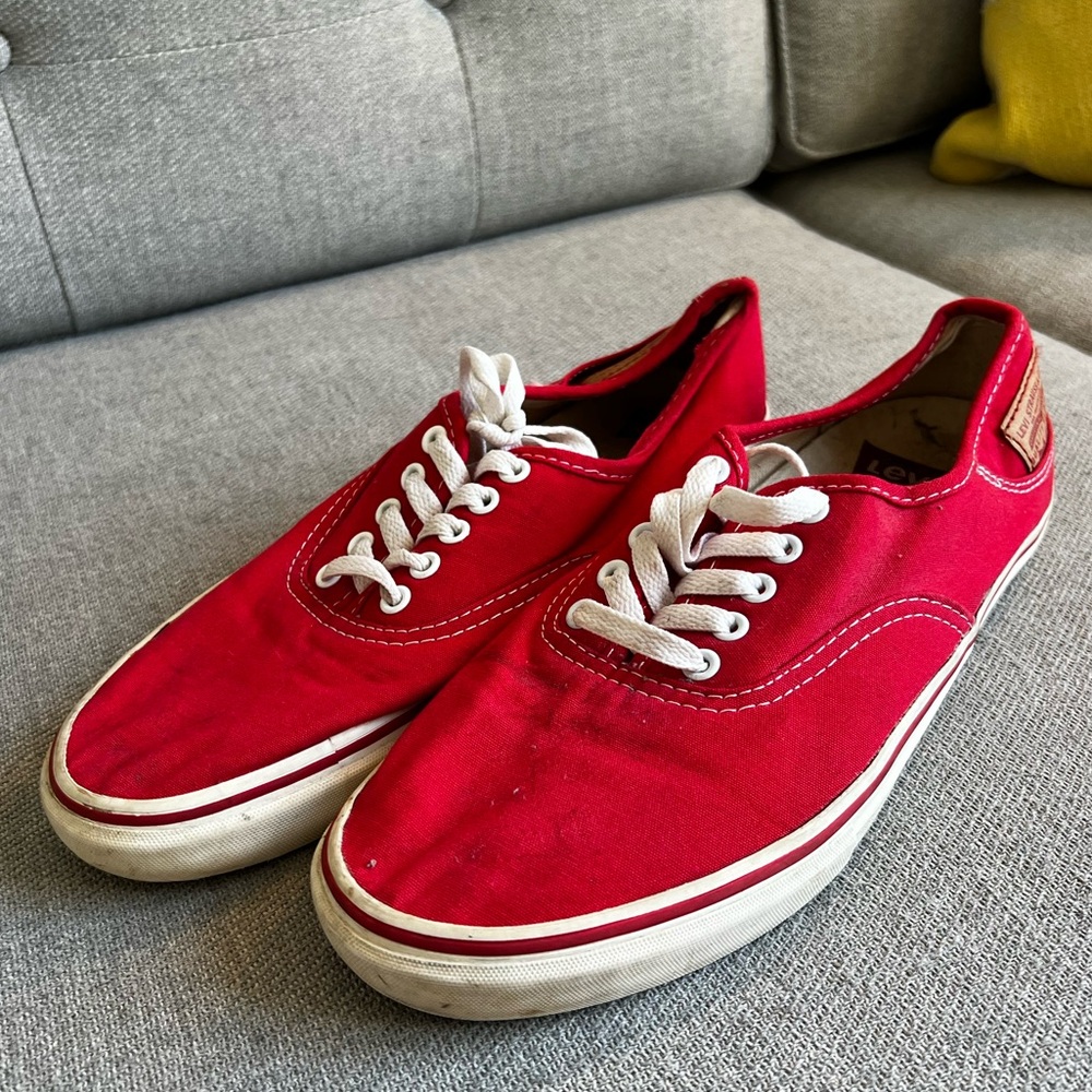 Red Levi Sneakers